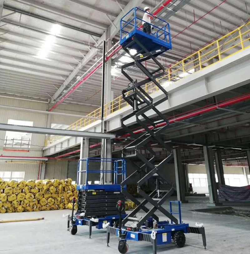 图木舒克助力行走剪叉式高空作业平台